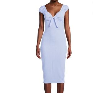 No Boundaries Sky Blue Ribbed Dress NWT
